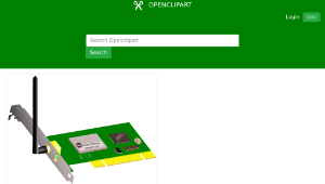 openclipart圖庫：wifi pci card-資源代表圖