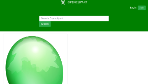 openclipart圖庫：Green balloon縮圖