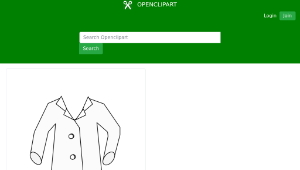 openclipart圖庫：Laboratory Coat縮圖