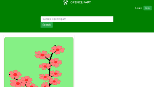 openclipart圖庫：Flower, Flowers, Sakura 縮圖