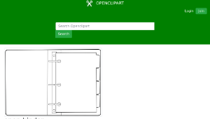 openclipart圖庫：open binder-資源代表圖