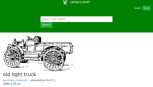 openclipart圖庫：old light truck-資源代表圖
