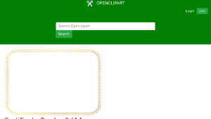 openclipart圖庫：Certificate Border 2 (A4 size)-資源代表圖