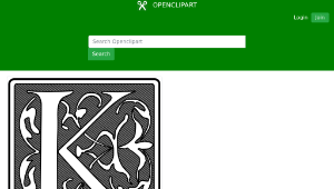 openclipart圖庫：Remix of initial K縮圖