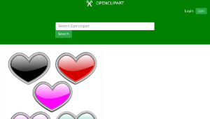 openclipart圖庫：Gloss Heart 2縮圖