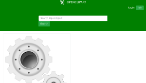 openclipart圖庫：White Gears縮圖