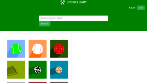 openclipart圖庫：Sports Long Shadow Icons縮圖