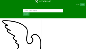 openclipart圖庫：White dove縮圖