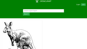 openclipart圖庫：kangaroo縮圖
