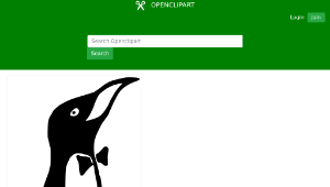openclipart圖庫：Mr Penguin縮圖
