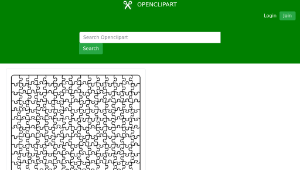 openclipart圖庫：Jigsaw Puzzle A4 15 x 21縮圖