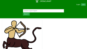 openclipart圖庫：Sagittarius centaur縮圖