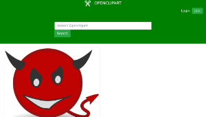 openclipart圖庫：Devil face icon-資源代表圖