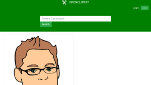 openclipart圖庫：Face, Avatar, Man, Male, Glasses 2縮圖