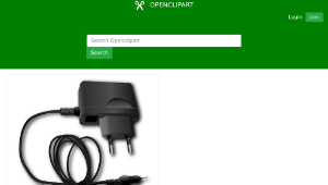 openclipart圖庫：telephone charger remixed縮圖