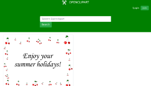 openclipart圖庫：A cherry frame縮圖