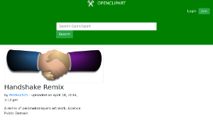 openclipart圖庫：Handshake Remix縮圖