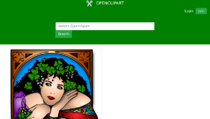 openclipart圖庫：St Patricks Girl Remix