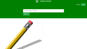 openclipart圖庫：pencil	pieÅ¡tukas縮圖