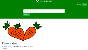 openclipart圖庫：Zanahorias