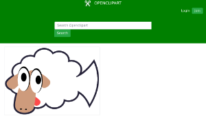 openclipart圖庫：White Stupid & Cute Cartoon Fish Sheep-資源代表圖