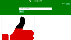 openclipart圖庫：Thumbs Up Germany縮圖