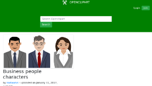 openclipart圖庫：Business people characters-資源代表圖