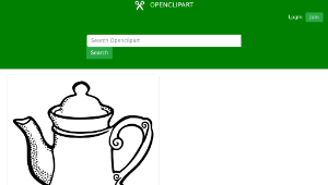openclipart圖庫：pot - lineart縮圖