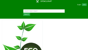 openclipart圖庫：Eco friendly tag縮圖