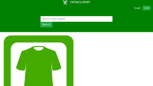 openclipart圖庫：Green Clothing Icon縮圖