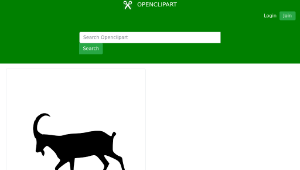 openclipart圖庫：Goat walking縮圖