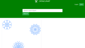 openclipart圖庫：Snow flakes縮圖