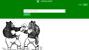 openclipart圖庫：Boxing Bears縮圖