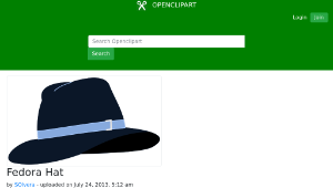 openclipart圖庫：Fedora Hat縮圖