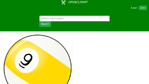 openclipart圖庫：9 ball縮圖