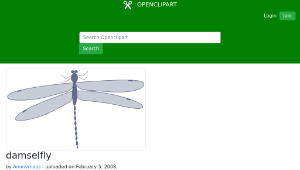 openclipart圖庫：damselfly縮圖