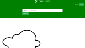openclipart圖庫：Rainy - Outline-資源代表圖