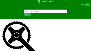 openclipart圖庫：bicycle crank縮圖