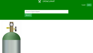 openclipart圖庫：Oxygen Tank縮圖