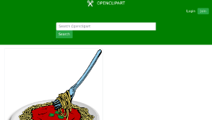 openclipart圖庫：Spaghetti縮圖