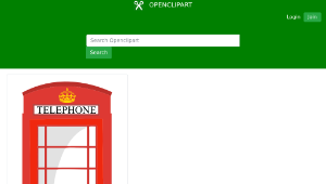 openclipart圖庫：Red Telephone Box-資源代表圖