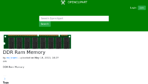 openclipart圖庫：DDR Ram Memory-資源代表圖