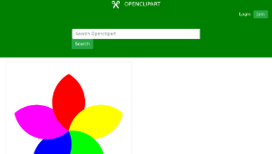 openclipart圖庫：football 5 petal flower縮圖