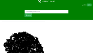 openclipart圖庫：tree silhouette 3縮圖