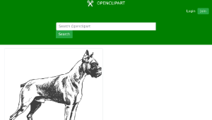 openclipart圖庫：Boxer縮圖