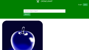 openclipart圖庫：Crystal apple縮圖