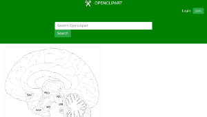 openclipart圖庫：Brain-資源代表圖