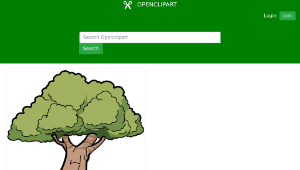openclipart圖庫：Tree With Long Roots-資源代表圖