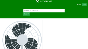 openclipart圖庫：Desk Fan Speed Designed縮圖