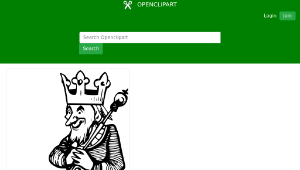 openclipart圖庫：An old king縮圖